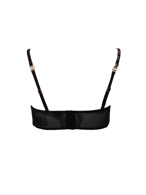 Reggiseno in cady e tulle con stampa alligatore Elisabetta Franchi | RG00761E2644